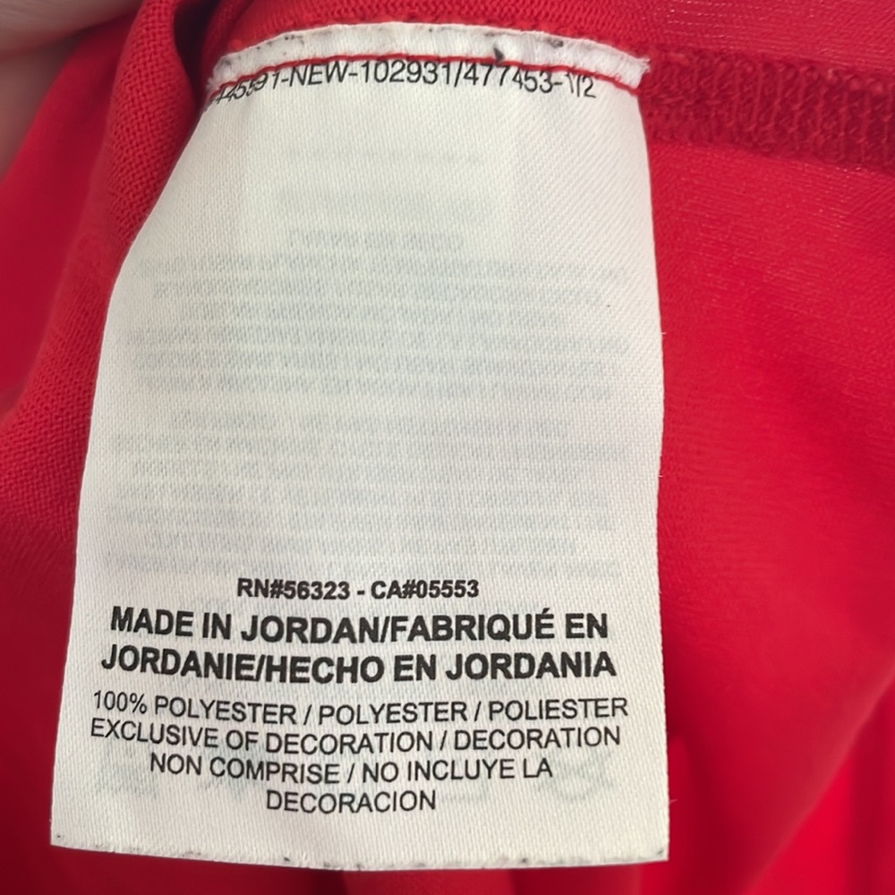Nike Women’s Classic Red Dri Fit Classic Athletic Sleeveless Tank Size Small - Picture 6 of 6